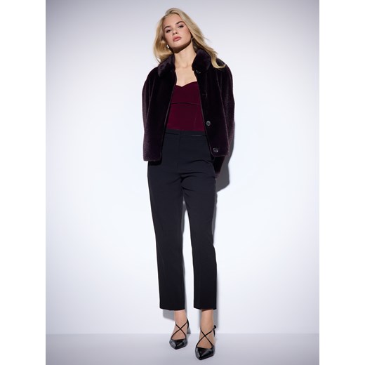 Mohito - Czarne spodnie z prostą nogawką - czarny ze sklepu Mohito w kategorii Spodnie damskie - zdjęcie 187543857