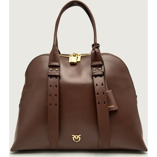 Pinko Skórzany kuferek BOWLING BAG ze sklepu Gomez Fashion Store w kategorii Kuferki - zdjęcie 187545206