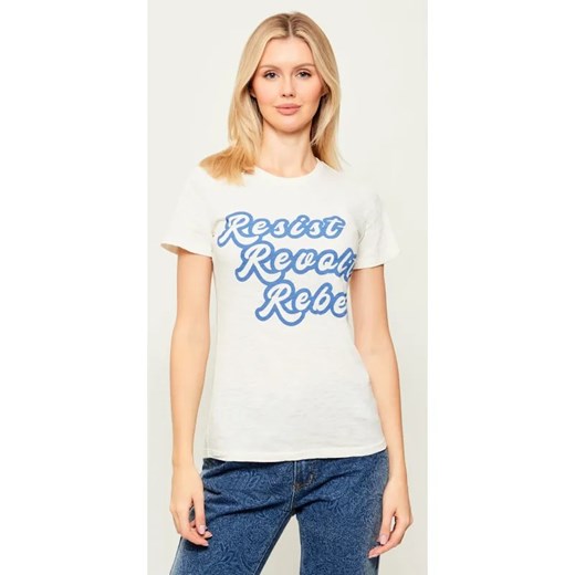 One Teaspoon T-shirt RESIST REVOLT REBEL | Relaxed fit ze sklepu Gomez Fashion Store w kategorii Bluzki damskie - zdjęcie 187545218