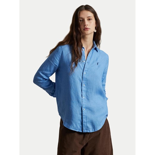 Polo Ralph Lauren Koszula 211970730510 Niebieski Regular Fit ze sklepu MODIVO w kategorii Koszule damskie - zdjęcie 187545357