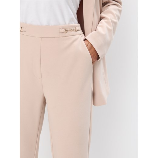 Mohito - Eleganckie beżowe spodnie - beżowy ze sklepu Mohito w kategorii Spodnie damskie - zdjęcie 187545738