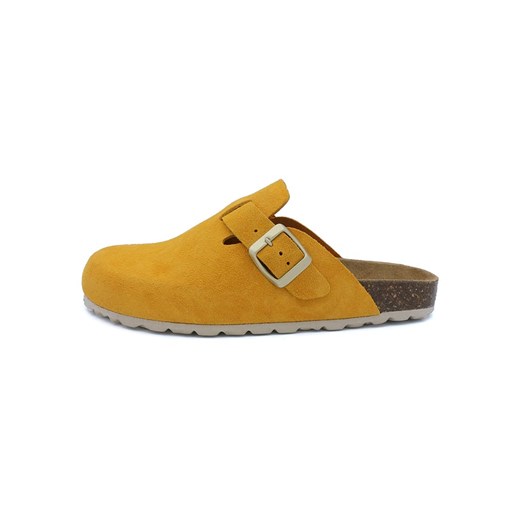 billowy Skórzane chodaki w kolorze żółtym ze sklepu Limango Polska w kategorii Klapki damskie - zdjęcie 187546177