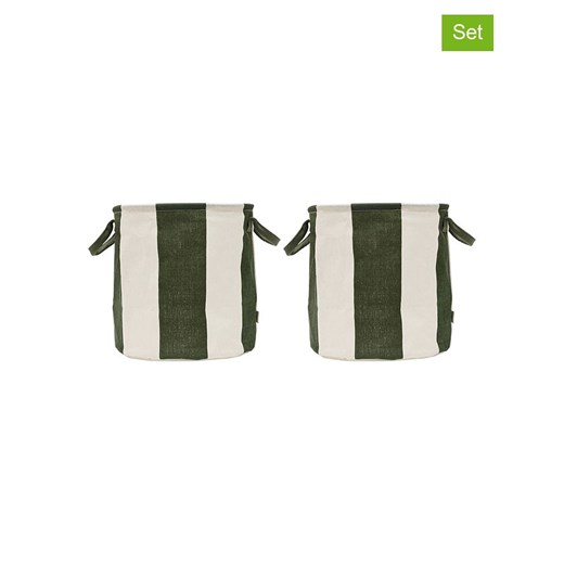OYOY living design Kosze (2 szt.) &quot;Kara&quot; w kolorze zielonym - wys. 32 x Ø 32 cm ze sklepu Limango Polska w kategorii Pojemniki kuchenne - zdjęcie 187546676