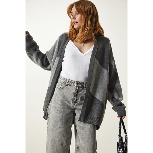 Happiness Istanbul Kardigan w kolorze szarym Happiness Istanbul onesize Limango Polska okazja