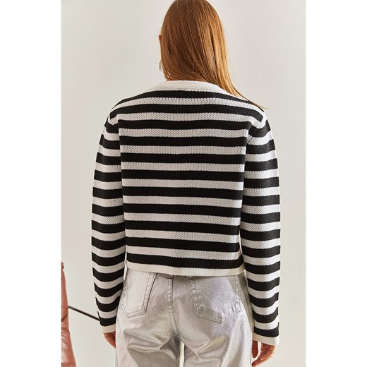 Bianco Lucci Kardigan w kolorze biało-czarnym Bianco Lucci onesize okazyjna cena Limango Polska