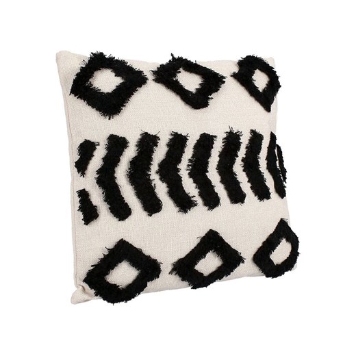 Bizzotto Poduszka &quot;Fluffy&quot; w kolorze beżowo-czarnym - 45 x 45 cm ze sklepu Limango Polska w kategorii Poduszki dekoracyjne - zdjęcie 187547028