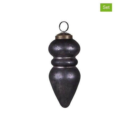 Clayre &amp; Eef Bombki (2 szt.) w kolorze fioletowym - Ø 11,5 cm ze sklepu Limango Polska w kategorii Dekoracje bożonarodzeniowe - zdjęcie 187547187