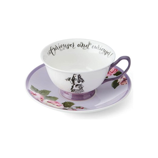 Mikasa Filiżanka &quot;Alice in Wonderland&quot; w kolorze fioletowym do herbaty - 220 ml ze sklepu Limango Polska w kategorii Dzbanki i zaparzacze - zdjęcie 187547266