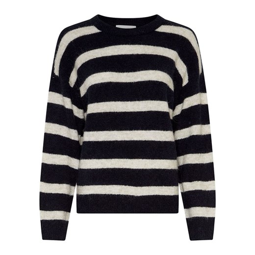 MOSS COPENHAGEN Sweter &quot;Festina&quot; w kolorze czarno-kremowym ze sklepu Limango Polska w kategorii Swetry damskie - zdjęcie 187547519