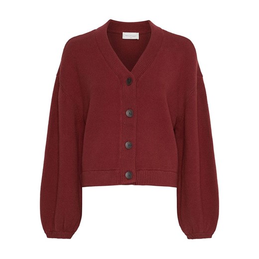 MOSS COPENHAGEN Kardigan &quot;Zafina&quot; w kolorze bordowym ze sklepu Limango Polska w kategorii Swetry damskie - zdjęcie 187547525