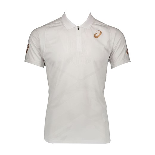 asics Sportowa koszulka polo w kolorze białym XS promocja Limango Polska
