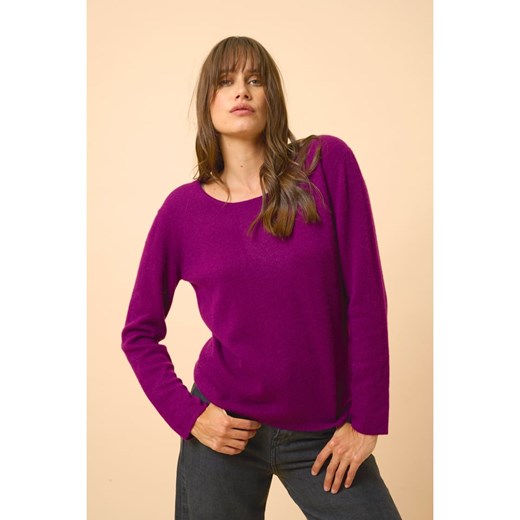 Just Cashmere Kaszmirowy sweter &quot;Fiona&quot; w kolorze fioletowym ze sklepu Limango Polska w kategorii Swetry damskie - zdjęcie 187548416