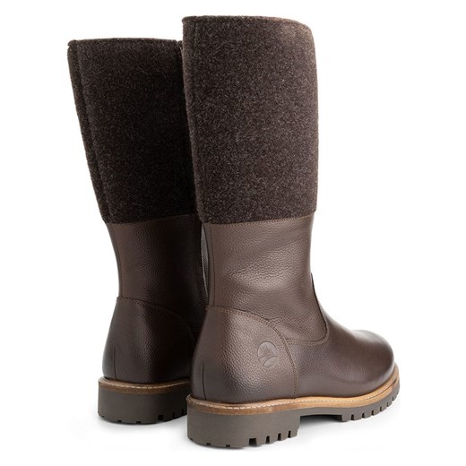 TRAVELIN&apos; Skórzane kozaki &quot;Lagen&quot; w kolorze brązowym Travelin' 41 okazyjna cena Limango Polska