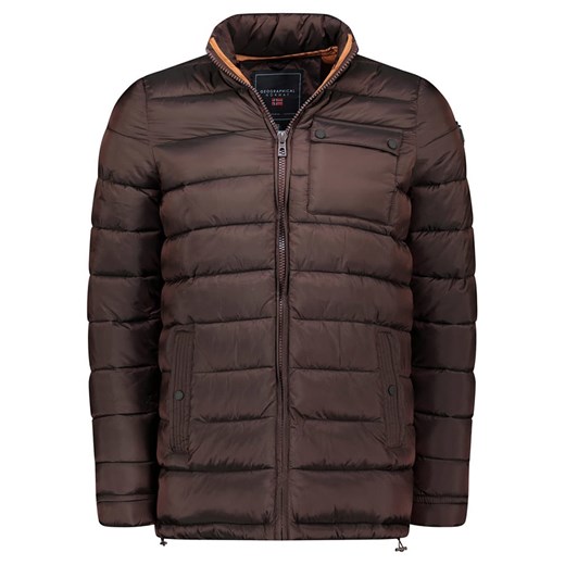 Geographical Norway Kurtka pikowana &quot;Bangkok&quot; w kolorze brązowym ze sklepu Limango Polska w kategorii Kurtki męskie - zdjęcie 187548566