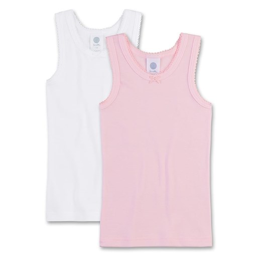 Sanetta Podkoszulki (2 szt.) w kolorze jasnoróżowym i białym ze sklepu Limango Polska w kategorii Podkoszulki dziecięce - zdjęcie 187548669