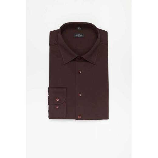 KOSZULA FORMENTO 3323 DŁUGI RĘKAW SLIM FIT FIOLETOWA Z BAWEŁNY ze sklepu Recman w kategorii Koszule męskie - zdjęcie 187549245