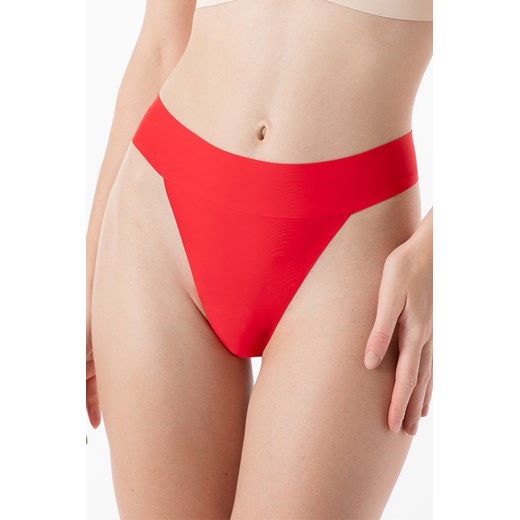 Julimex Scarlet String Maxi wysokie stringi, bezszwowe czerwony ze sklepu kontri.pl w kategorii Majtki damskie - zdjęcie 187549257
