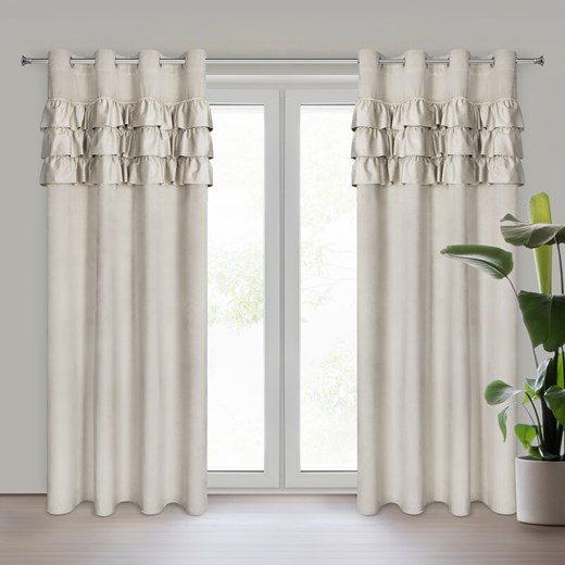 ZASŁONA GOTOWA SAMI 140 X 250 CM BEŻOWY ze sklepu lenaodniemowlakadoszkolniaka.pl w kategorii Zasłony - zdjęcie 187549505