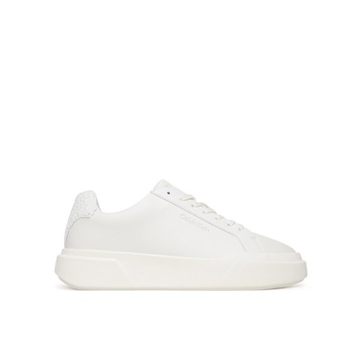 Sneakersy Calvin Klein Chunky Cupsole Laceup Lth Bt Aop YW0YW02036 Biały ze sklepu eobuwie.pl w kategorii Buty sportowe damskie - zdjęcie 187551886