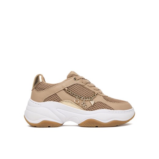 Sneakersy Guess FLPHAR ELE12 Beżowy ze sklepu eobuwie.pl w kategorii Buty sportowe damskie - zdjęcie 187551898