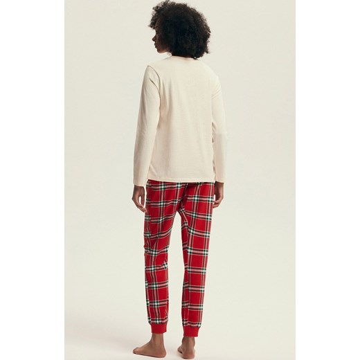 Henderson bawełniana piżama damska Dalisa 43717-01X, Kolor kremowo-czerwony, Rozmiar 2XL, Henderson ze sklepu Primodo w kategorii Piżamy damskie - zdjęcie 187552339