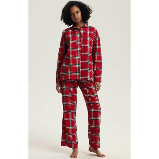 Henderson bawełniana piżama Dalisa 43716-33X, Kolor czerwony-wzór, Rozmiar 2XL, Henderson ze sklepu Intymna w kategorii Piżamy damskie - zdjęcie 187552655