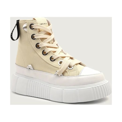 INUIKII Skórzane Trampki MATILDA CANVAS HIGH 23 ze sklepu Gomez Fashion Store w kategorii Trampki damskie - zdjęcie 187552778