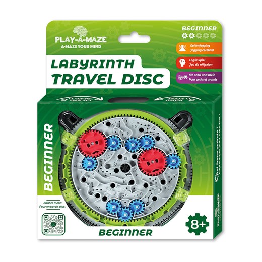 PLAY-A-MAZE Gra logiczna &quot;Labyrinth Travel Disc BEGINNER&quot; - 8+ ze sklepu Limango Polska w kategorii Zabawki - zdjęcie 187553626