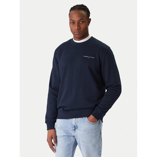 Tommy Jeans Bluza DM0DM20249 Granatowy Regular Fit ze sklepu MODIVO w kategorii Bluzy męskie - zdjęcie 187553727