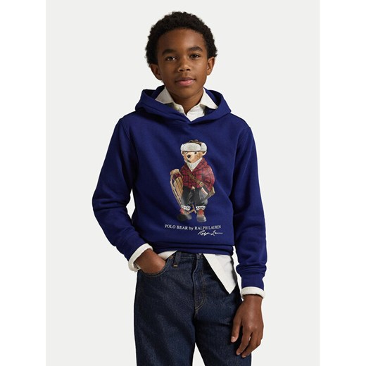 Polo Ralph Lauren Bluza 323981262001 Granatowy Regular Fit ze sklepu MODIVO w kategorii Bluzy chłopięce - zdjęcie 187553739