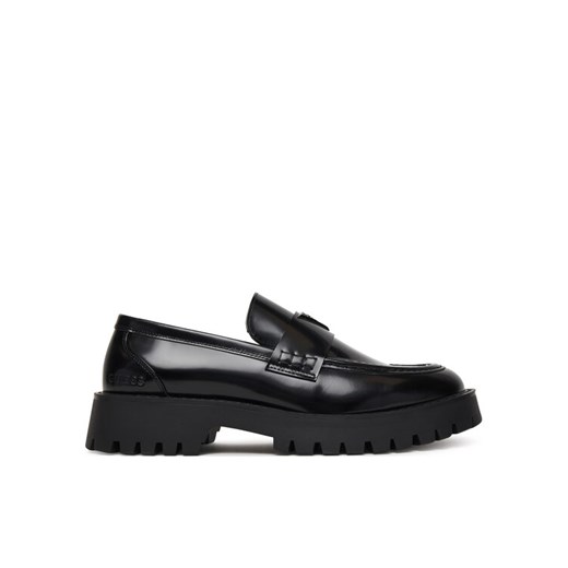 Guess Loafersy FMPGOR LEA14 Czarny ze sklepu MODIVO w kategorii Półbuty męskie - zdjęcie 187553748