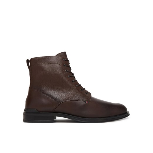 Tommy Hilfiger Kozaki Corporate FM0FM05577 Brązowy ze sklepu MODIVO w kategorii Buty zimowe męskie - zdjęcie 187553756