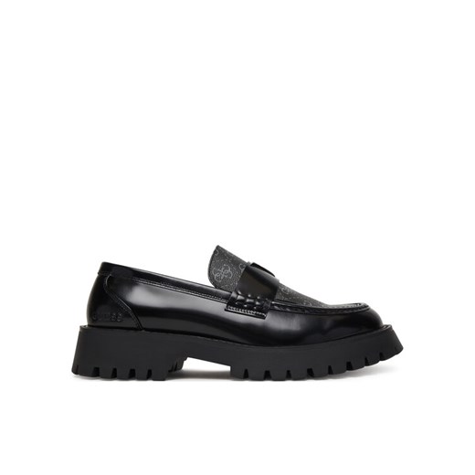 Guess Loafersy MPGOR FAL14 Czarny ze sklepu MODIVO w kategorii Półbuty męskie - zdjęcie 187553779
