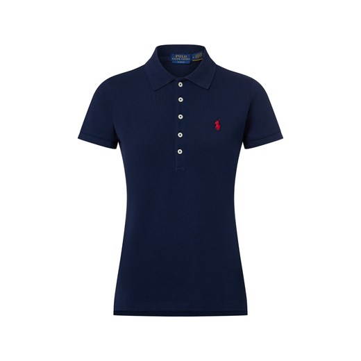 Polo Ralph Lauren Damska koszulka polo Kobiety Bawełna granatowy jednolity ze sklepu vangraaf w kategorii Bluzki damskie - zdjęcie 187554306