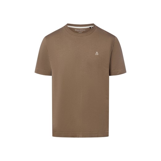 Marc O'Polo Koszulka męska Mężczyźni Bawełna taupe jednolity ze sklepu vangraaf w kategorii T-shirty męskie - zdjęcie 187554317