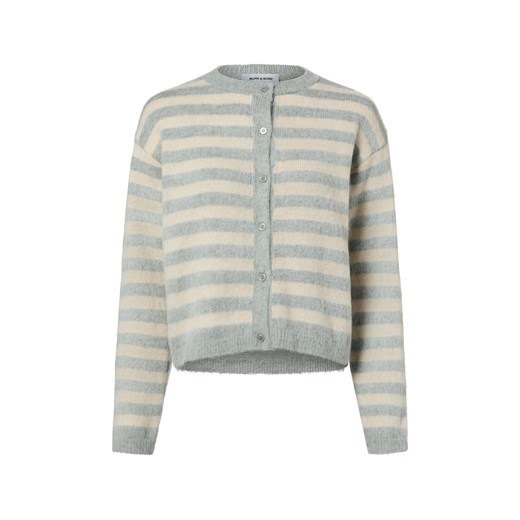 More & More Kardigan damski Kobiety beżowy w paski ze sklepu vangraaf w kategorii Swetry damskie - zdjęcie 187554327