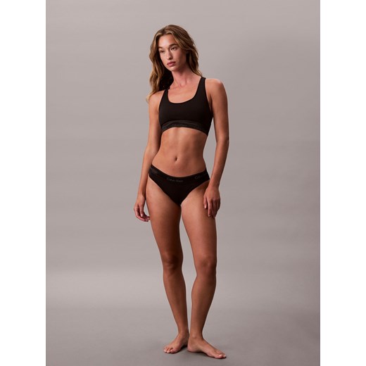 Calvin Klein Majtki Kobiety Bawełna czarny jednolity ze sklepu vangraaf w kategorii Majtki damskie - zdjęcie 187554329