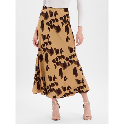 Msch Copenhagen Spódnica damska - MSCHClarette Irda Kobiety wiskoza brązowy wzorzysty ze sklepu vangraaf w kategorii Spódnice - zdjęcie 187554337