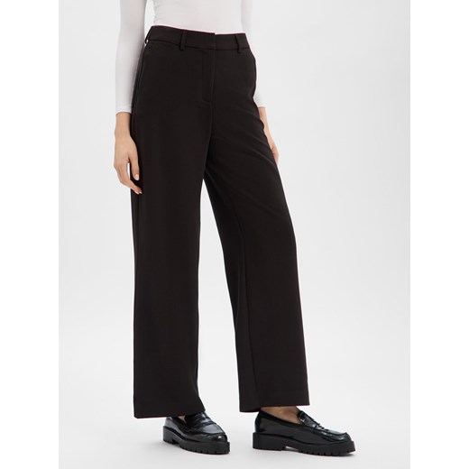Msch Copenhagen Damskie spodnie materiałowe - MSCHMacy Michelle Kobiety czarny jednolity ze sklepu vangraaf w kategorii Spodnie damskie - zdjęcie 187554346