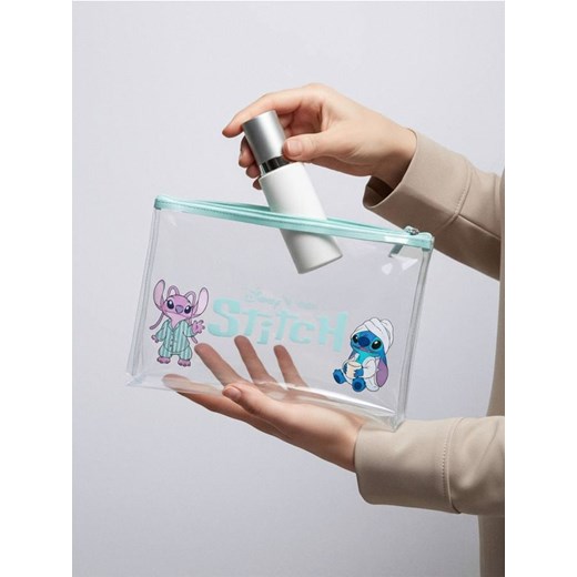 Sinsay - Zamykana kosmetyczka z nadrukiem Stitch - clear ze sklepu Sinsay w kategorii Kosmetyczki - zdjęcie 187555659
