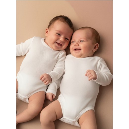 Sinsay - Body 2 pack - biały ze sklepu Sinsay w kategorii Body niemowlęce - zdjęcie 187555776