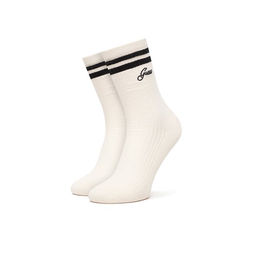 Skarpety długie Guess V5RZ04 Z3LH0 Écru ze sklepu eobuwie.pl w kategorii Skarpetki damskie - zdjęcie 187555855