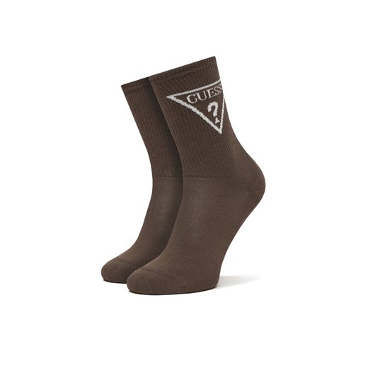 Skarpety długie Guess V2GZ00 ZZ00I Brązowy ze sklepu eobuwie.pl w kategorii Skarpetki damskie - zdjęcie 187555869