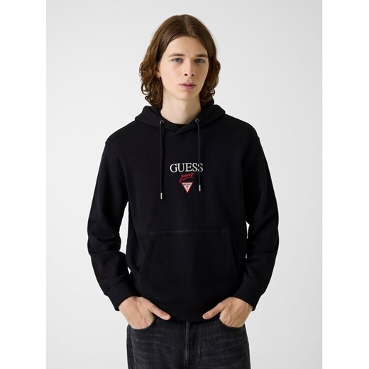 Guess Jeans Bluza 180299 Czarny Classic Fit ze sklepu MODIVO w kategorii Bluzy męskie - zdjęcie 187556876