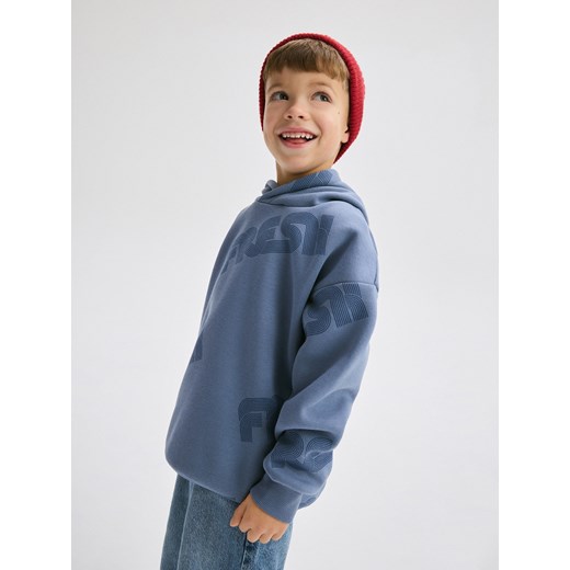 Reserved - Bluza oversize z kapturem - turkusowy ze sklepu Reserved w kategorii Bluzy chłopięce - zdjęcie 187557556
