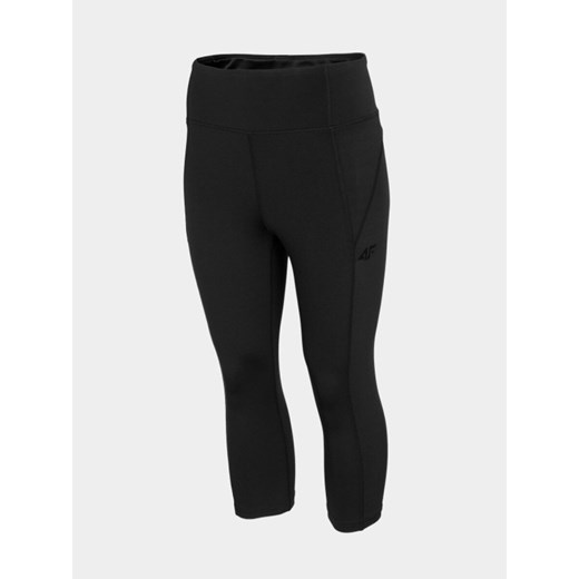 Damskie legginsy treningowe 4F NOSD4-SPDF310 - czarne ze sklepu Sportstylestory.com w kategorii Spodnie damskie - zdjęcie 187558095