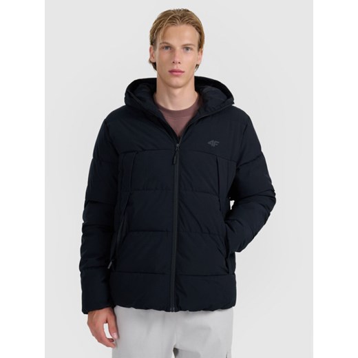 Męska kurtka puchowa 4F 4FRAW25TDJAM0794 - czarna ze sklepu Sportstylestory.com w kategorii Kurtki męskie - zdjęcie 187558198