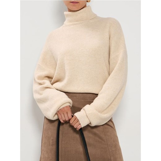 Sinsay - Melanżowy golf - beżowy ze sklepu Sinsay w kategorii Swetry damskie - zdjęcie 187559317