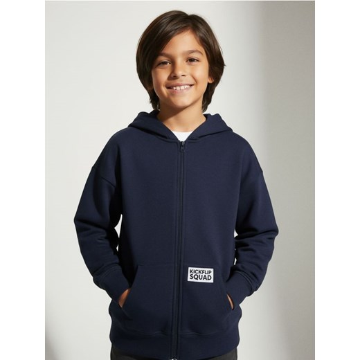 Sinsay - Rozpinana bluza z kapturem - granatowy ze sklepu Sinsay w kategorii Bluzy chłopięce - zdjęcie 187559398