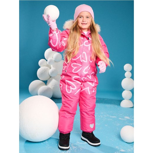 Sinsay - Kombinezon ocieplany - różowy ze sklepu Sinsay w kategorii Kombinezony dziewczęce - zdjęcie 187559468